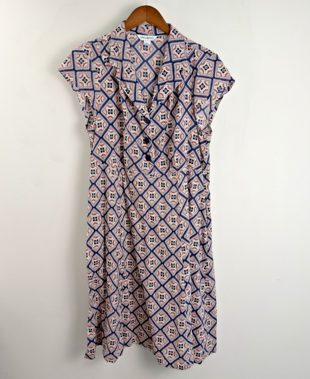 April Cornell Tile Print Day Dress